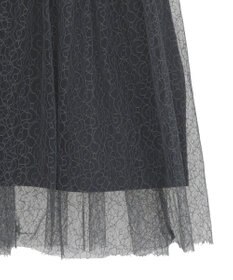 earth music&ecology ニュアンス柄レースドッキングプルオーバー