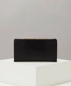 TOPKAPI 【TOPKAPI】イタリアンレザーリザード型押し がま口長財布 LUCIA ルチア