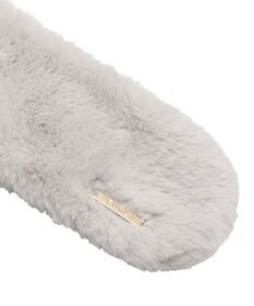 MOONBAT FURLA ファーティペット 差し込み ロゴプレート付 フェイクファーマフラー