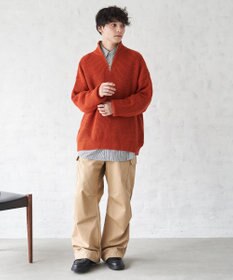 WEGO オーバーフィットハーフジッププルオーバー