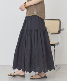 AMERICAN HOLIC アイレット刺繍ティアードスカート