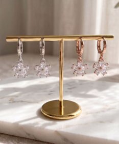 Tiaclasse ブロッサムモチーフフープピアス