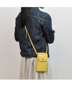 UNBILLION ペルケ perche / 牛革シュリンクタイプモバイルウォレットショルダー　旧8660