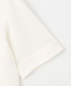 自由区 【カタログ掲載・接触冷感・洗える】シアーラミーローンクロップド丈 ブラウス