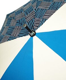 +RING UNISEX プラスリング 長傘60cm BLU/WHT T1275