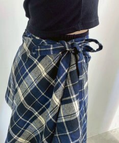 WEGO チェックラップスカート