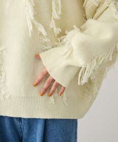 Green Parks フリンジニットプルオーバー