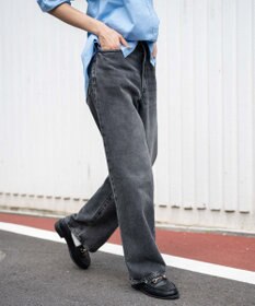 WEGO 【ユニセックス着用ITEM/SMLサイズ展開】デニムストレートパンツ