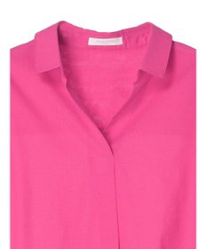 Green Parks 綿麻混スキッパーシャツ