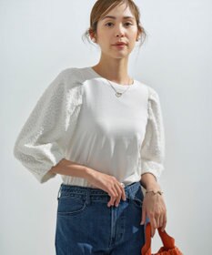 組曲 S シャーリングシフォン袖 トップス