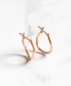 TOCCA 【新色ピンクゴールドが入荷！】【WEB限定】PETAL HOOP PIERCED EARRINGS K10 淡水パール ピアス