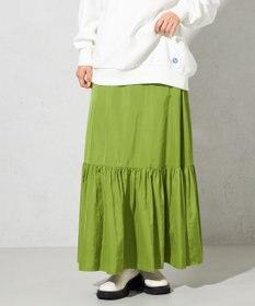 SHARE PARK LADIES 【ウォータープルーフ】　マキシティアードスカート