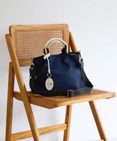 TOPKAPI 【TREASURE TOPKAPI】】ストライプハンドル ナイロン 2way ミニ トートバッグ