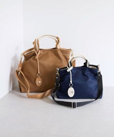 TOPKAPI 【TREASURE TOPKAPI】】ストライプハンドル ナイロン 2way ミニ トートバッグ