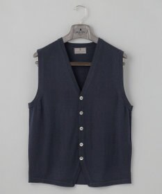 GOTAIRIKU 体温調整に【洗える/チクチクしにくい/ピリングしにくい】イタリア糸 ハイゲージ ベスト_WOOL100%