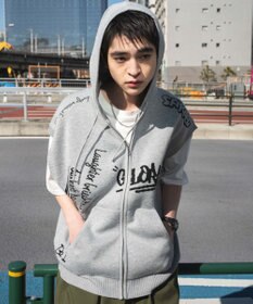 WEGO 【ユニセックス着用ITEM/MLサイズ展開】ジャガードノースリジップパーカー