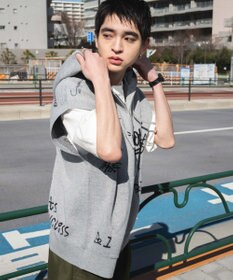 WEGO 【ユニセックス着用ITEM/MLサイズ展開】ジャガードノースリジップパーカー