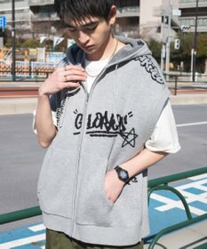 WEGO 【ユニセックス着用ITEM/MLサイズ展開】ジャガードノースリジップパーカー