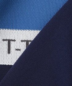 23区GOLF 【MEN】【ウォッシャブル】ロゴライン カラーニット