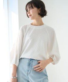 UNFILO L カットジャガードブラウス