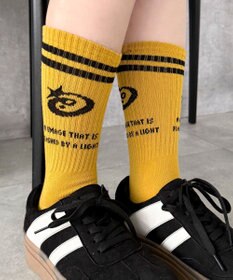 WEGO 2ラインデザインソックス