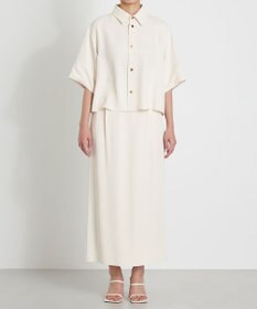 NAVE 【ReNAVE　洗える】アセテートギャバスカート