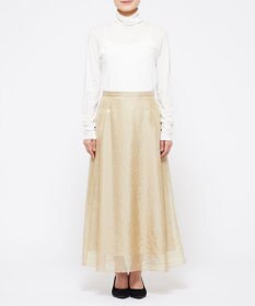 uncrave 【手洗い可】リンクルオーガンジー フレアスカート（uncrave STANDARD）