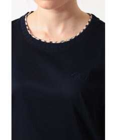 DAKS ミニハウスチェック襟 ダブルカラーTシャツ