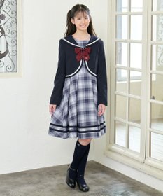 ANY KIDS リボン刺繍ハイソックス