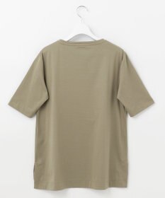 自由区 【洗える】エンブロイダリー フロントデザイン Tシャツ