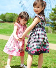 ANY KIDS 総柄 サマーワンピース