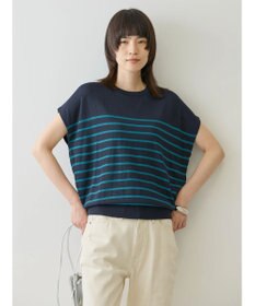 AMERICAN HOLIC 接触冷感フレンチスリーブニットプルオーバー