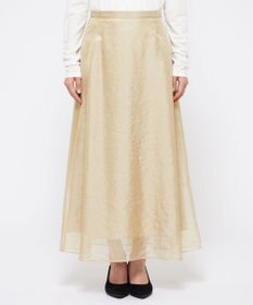 uncrave 【手洗い可】リンクルオーガンジー フレアスカート（uncrave STANDARD）