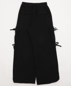 WEGO 【ウエストゴム】リボンカーゴスウェットパンツ