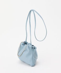 russet レザー巾着ミニショルダーバッグ(CE-1637)