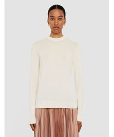 JOSEPH 【洗える】コットンカシミヤ　ラウンドネックニット