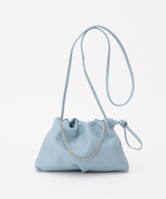 russet レザー巾着ミニショルダーバッグ(CE-1637)