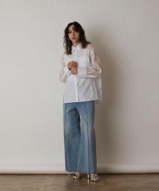 GRACE CONTINENTAL シアーコンビオーバーシャツ