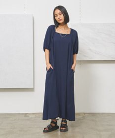 J.PRESS YORK STREET 【WOMEN】コットンワッシャーリラックス ワンピース