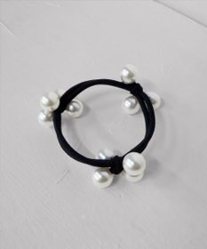 Tiaclasse 【選べる2TYPE】パール付きゴム＆シュシュ