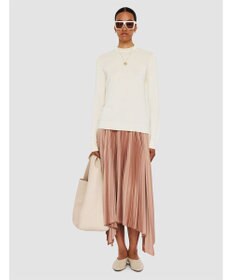 JOSEPH 【洗える】コットンカシミヤ　ラウンドネックニット