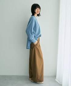 YECCA VECCA 2way裾アレンジパール釦ブラウス