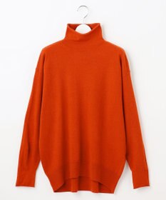 自由区 【洗える】ソフトウールハイゲージハイネック ニット