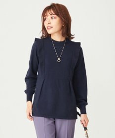 ANY SIS 【洗える】袖フレアーレイヤード ニット