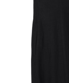 BEIGE， BERNARD / リネン混 フロントジップ スタンドカラードレス