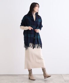 MOONBAT WEB限定【洗える】ミエル (miel) カシミヤ100％ チェックストール