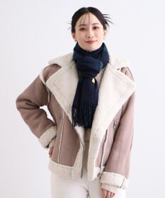 MOONBAT WEB限定【洗える】ミエル (miel) カシミヤ100％ チェックストール