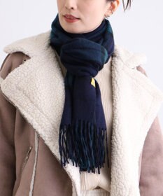 MOONBAT WEB限定【洗える】ミエル (miel) カシミヤ100％ チェックストール