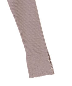 earth music&ecology パール＆ビジュースリーブプルオーバー