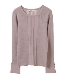 earth music&ecology パール＆ビジュースリーブプルオーバー